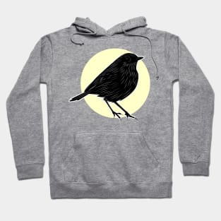 Small Bird Design Hoodie